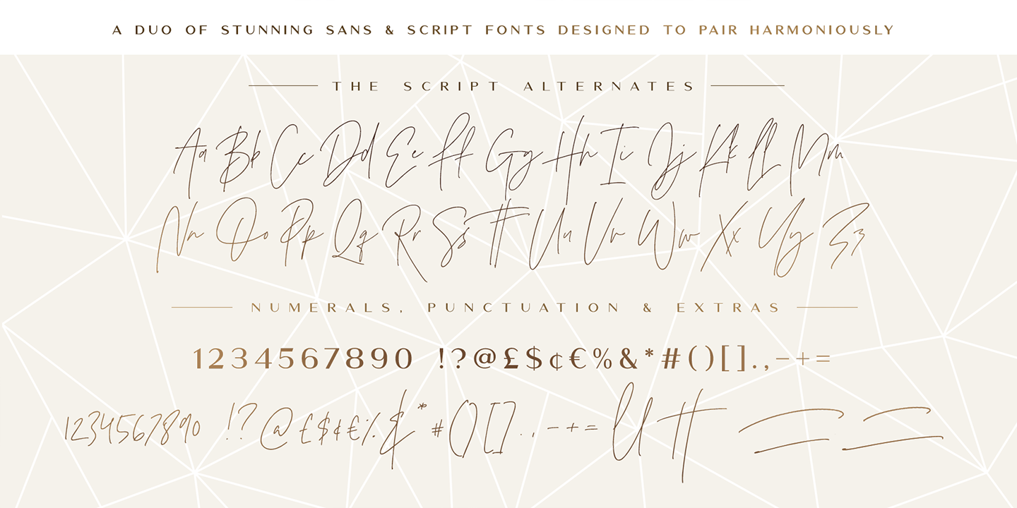 Example font The Amoret Collection #2